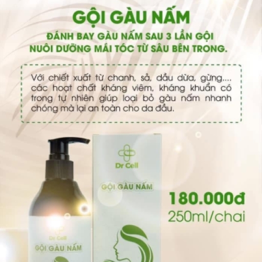 Gội gàu nấm dr cell hỗ trợ giảm nấm, gàu và nuôi dưỡng tóc