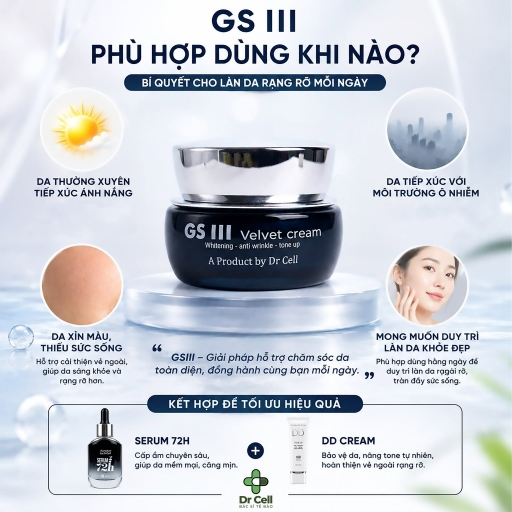 Kem Ban Ngày GSIII Dr Cell 30g – Chống Nắng, Dưỡng sáng da, Nâng Tone