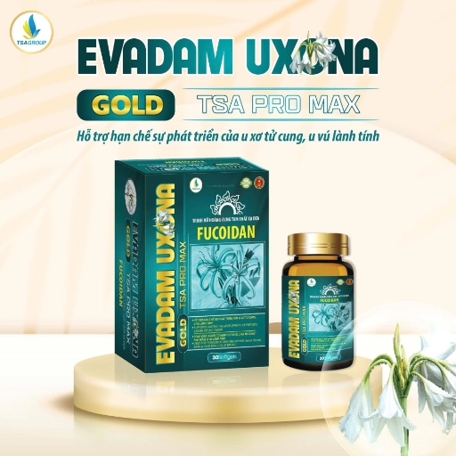TSA - EVADAM UXONA GOLD TSA PRO MAX - Hỗ trợ giảm u xơ tử cung, u vú l